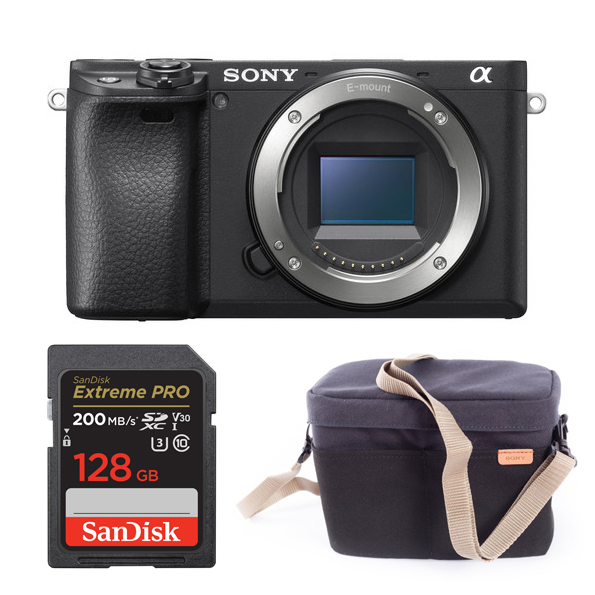 Sony a6400 + SD 128gb + Sony ORIGINAL TORBA - 1